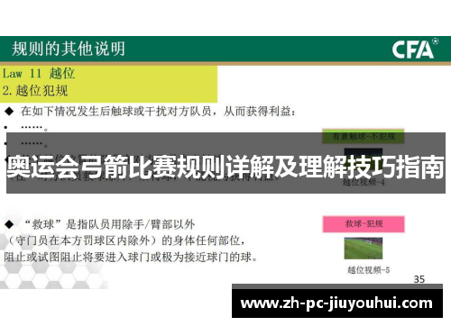 奥运会弓箭比赛规则详解及理解技巧指南